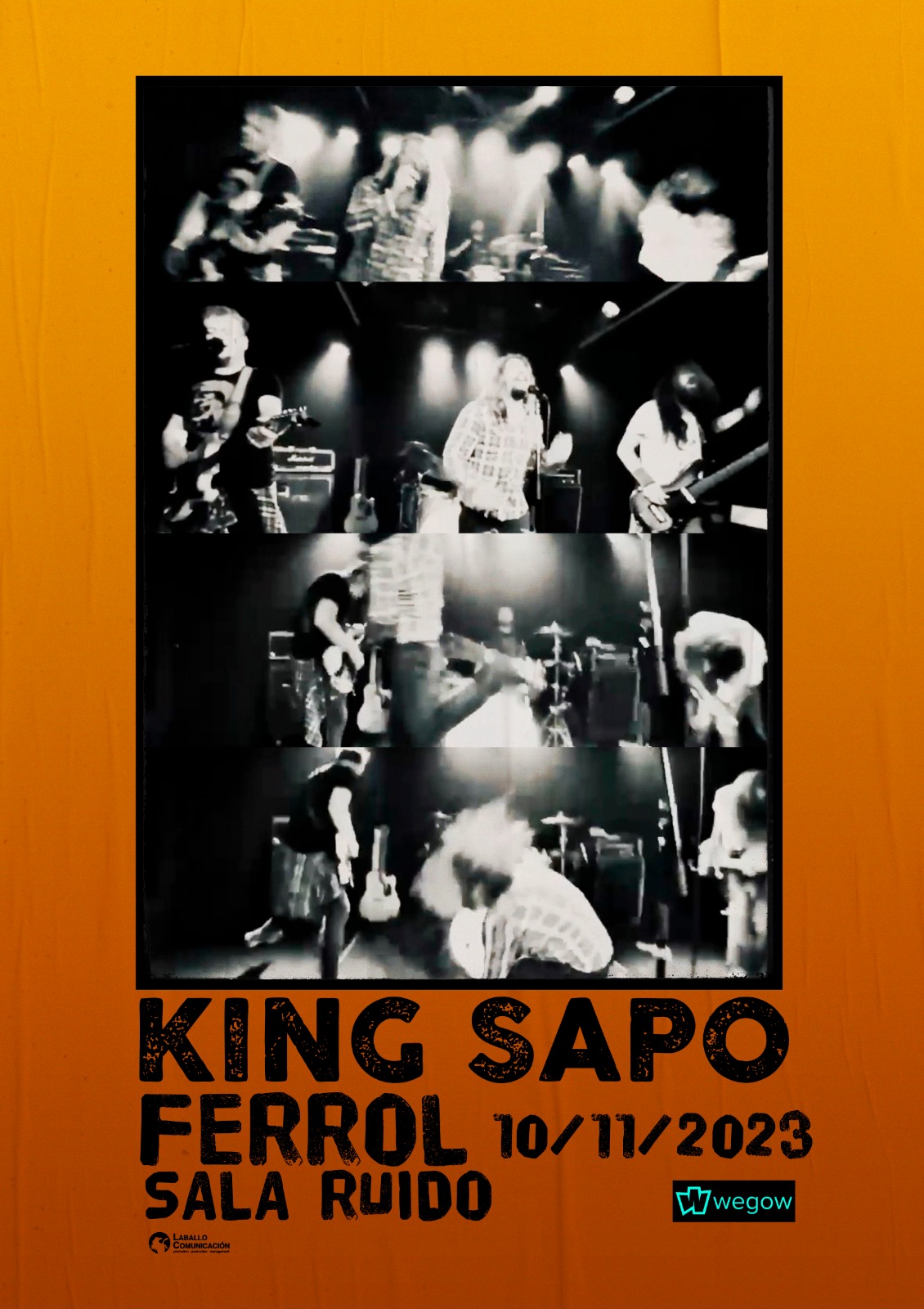 Fotografía promocional de King Sapo en Ferrol / Sala Ruido