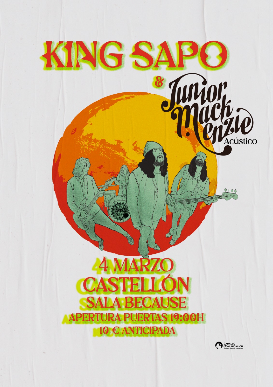 Fotografía promocional de king Sapo + Junior Mackenzie en Castellón , Sala Because