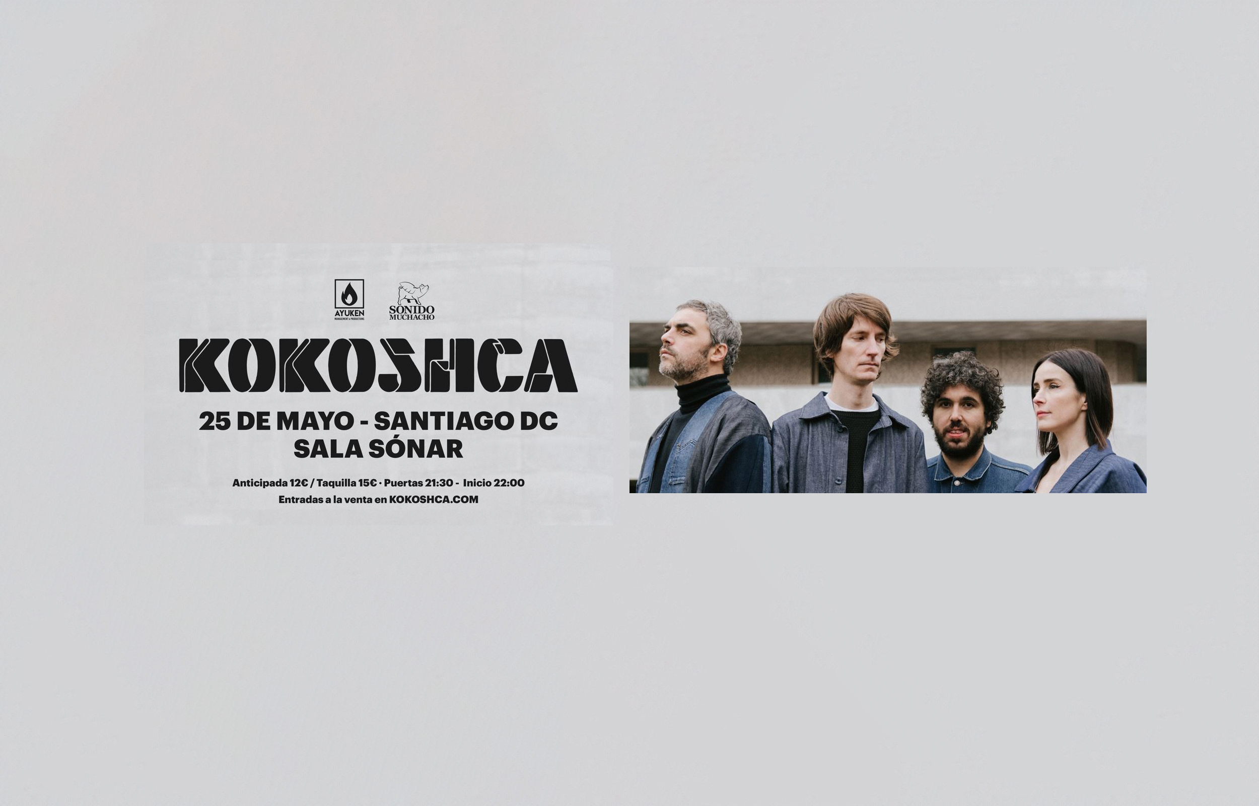 Fotografía promocional de Kokoshca en Santiago