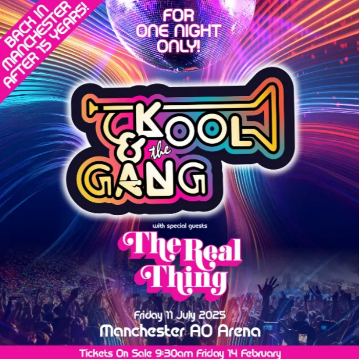 Fotografía promocional de Concierto de Kool & the Gang en Manchester