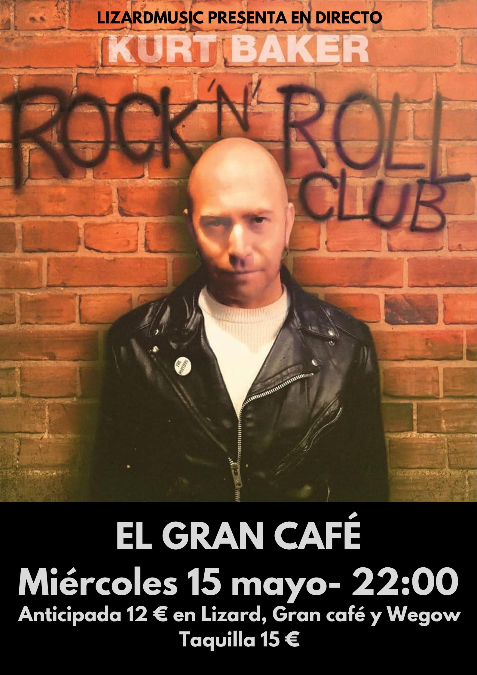 Photographie promotionnelle de KURT BAKER en León.