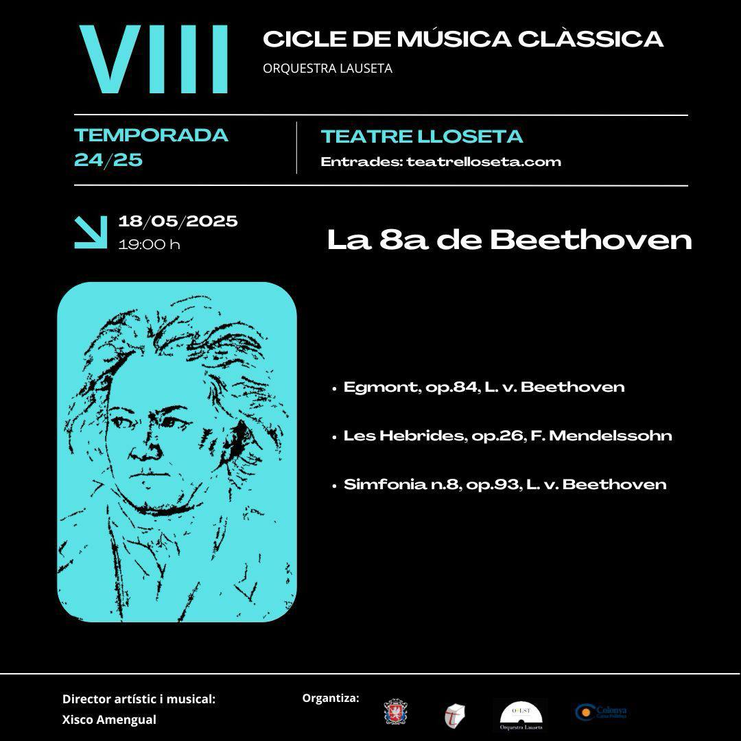 Fotografía promocional de La 8a de Beethoven amb l'Orquestra Lauseta