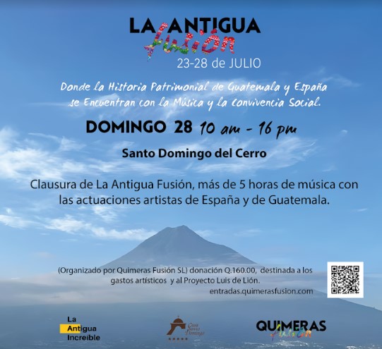 Fotografía promocional de LA ANTIGUA FUSIÓN en Antigua Guatemala