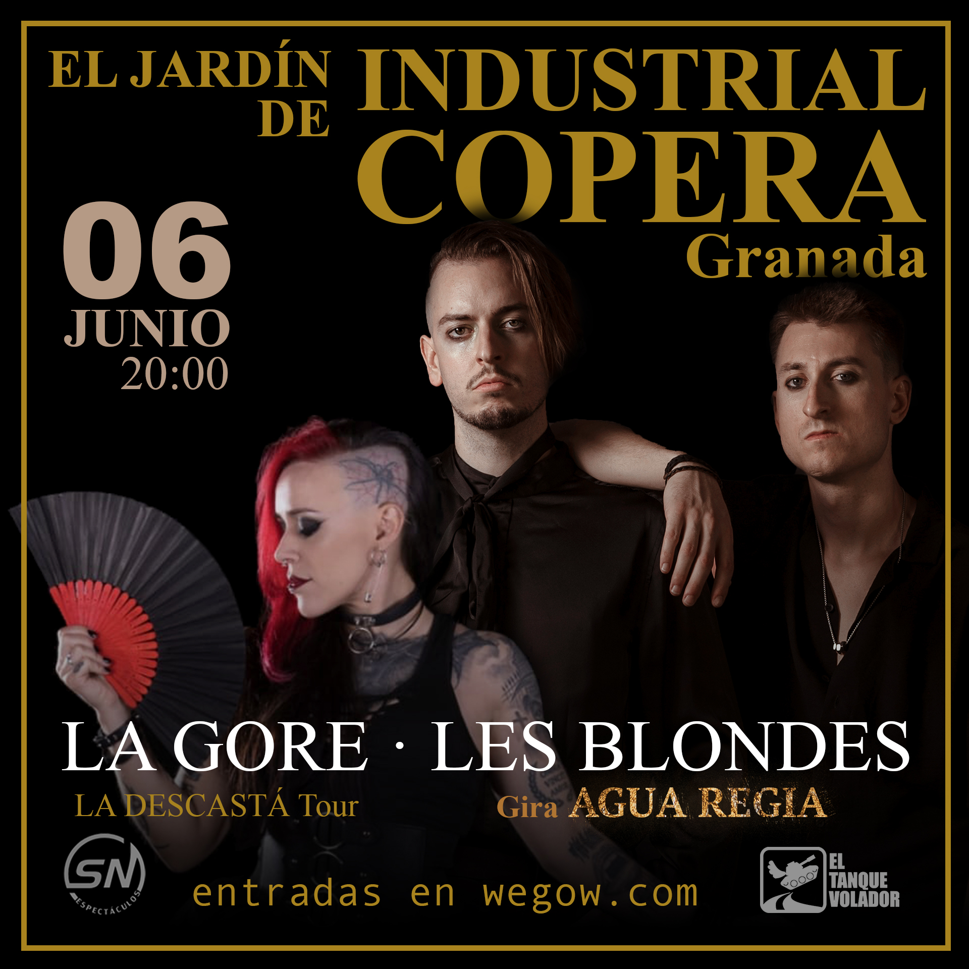 Fotografía promocional de LA GORE + LES BLONDES en Granada