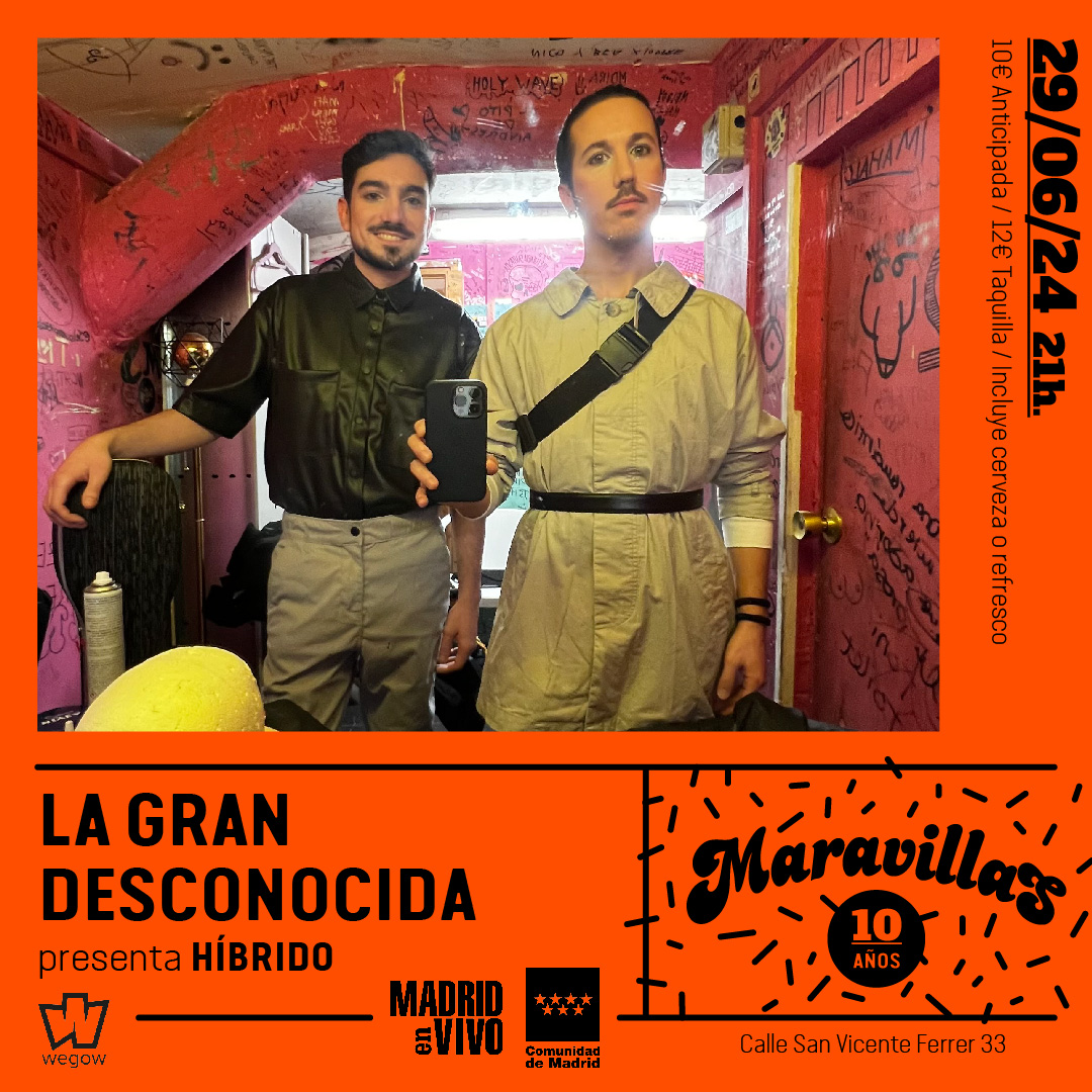 Fotografía promocional de La Gran Desconocida en Maravillas Club