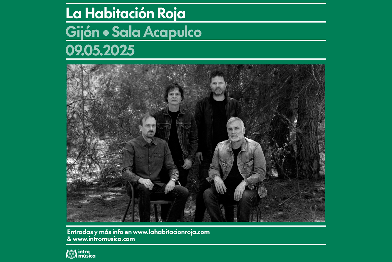 Fotografía promocional de La Habitación Roja en Gijón