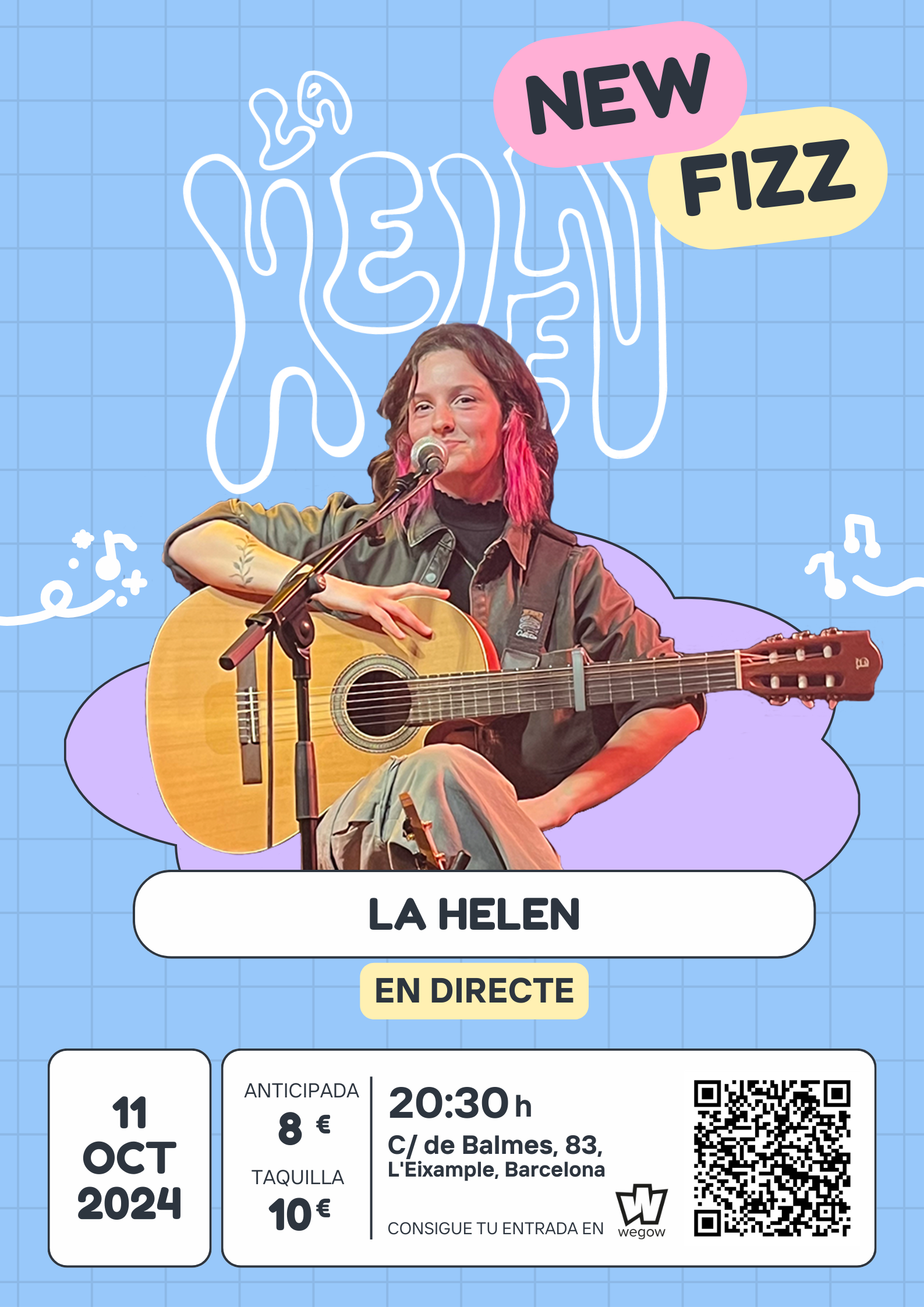 Fotografía promocional de La Helen concierto BCN New Fizz