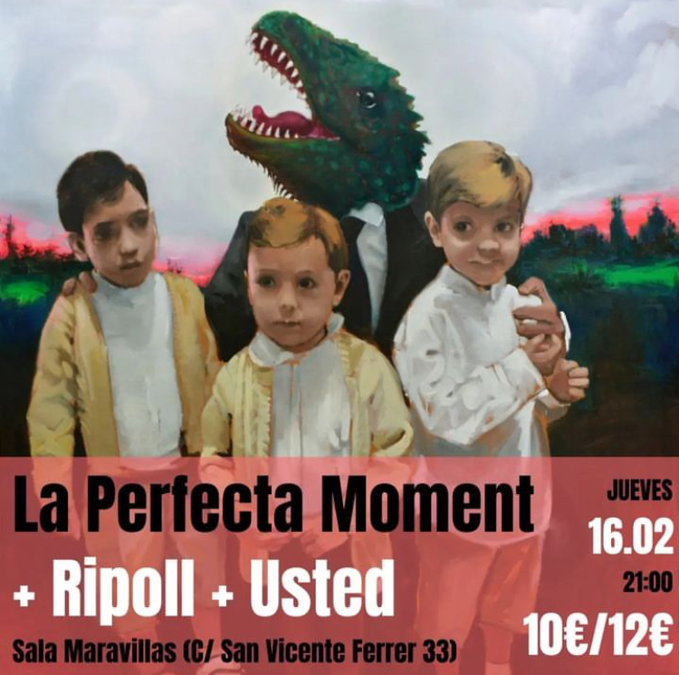 Fotografía promocional de La Perfecta Moment + Usted + Ripoll