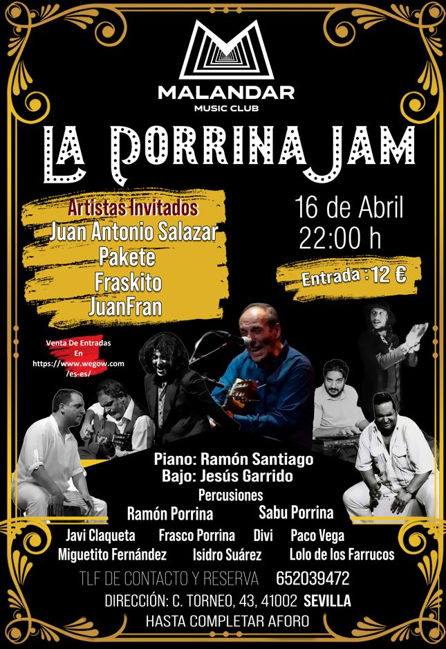 Fotografía promocional de La Porrina Jam