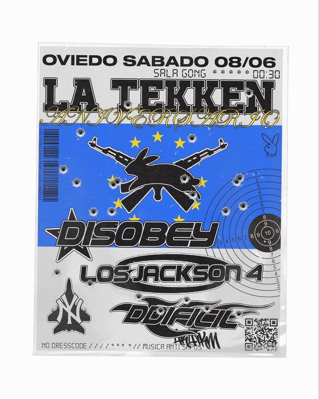 Fotografía promocional de La Tekken Aniversario x Disobey & Los Jackson 4