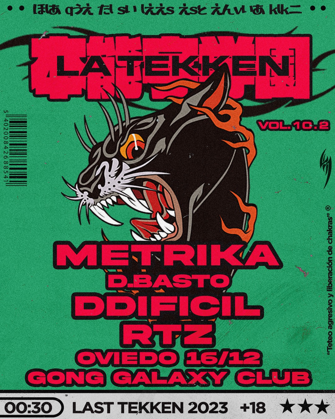 Fotografía promocional de La Tekken Vol.10.2 Metrika/Ddificil/RTZ