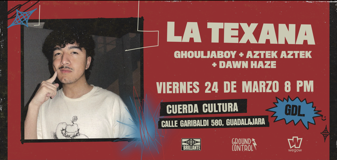 Fotografía promocional de La Texana + Ghouljaboy + Dawn Haze + Aztek Aztek en Guadalajara