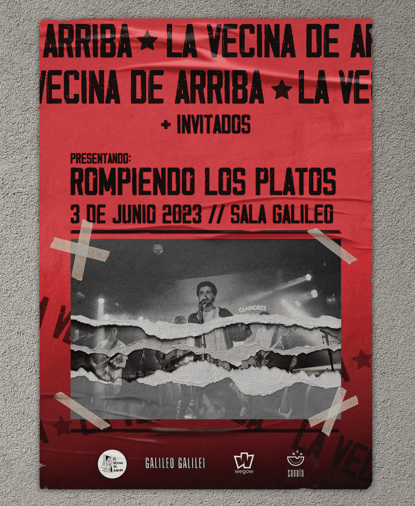 Fotografía promocional de Concierto de La Vecina De Arriba (Preshow por Jumbo) en la Sala Galileo de Madrid