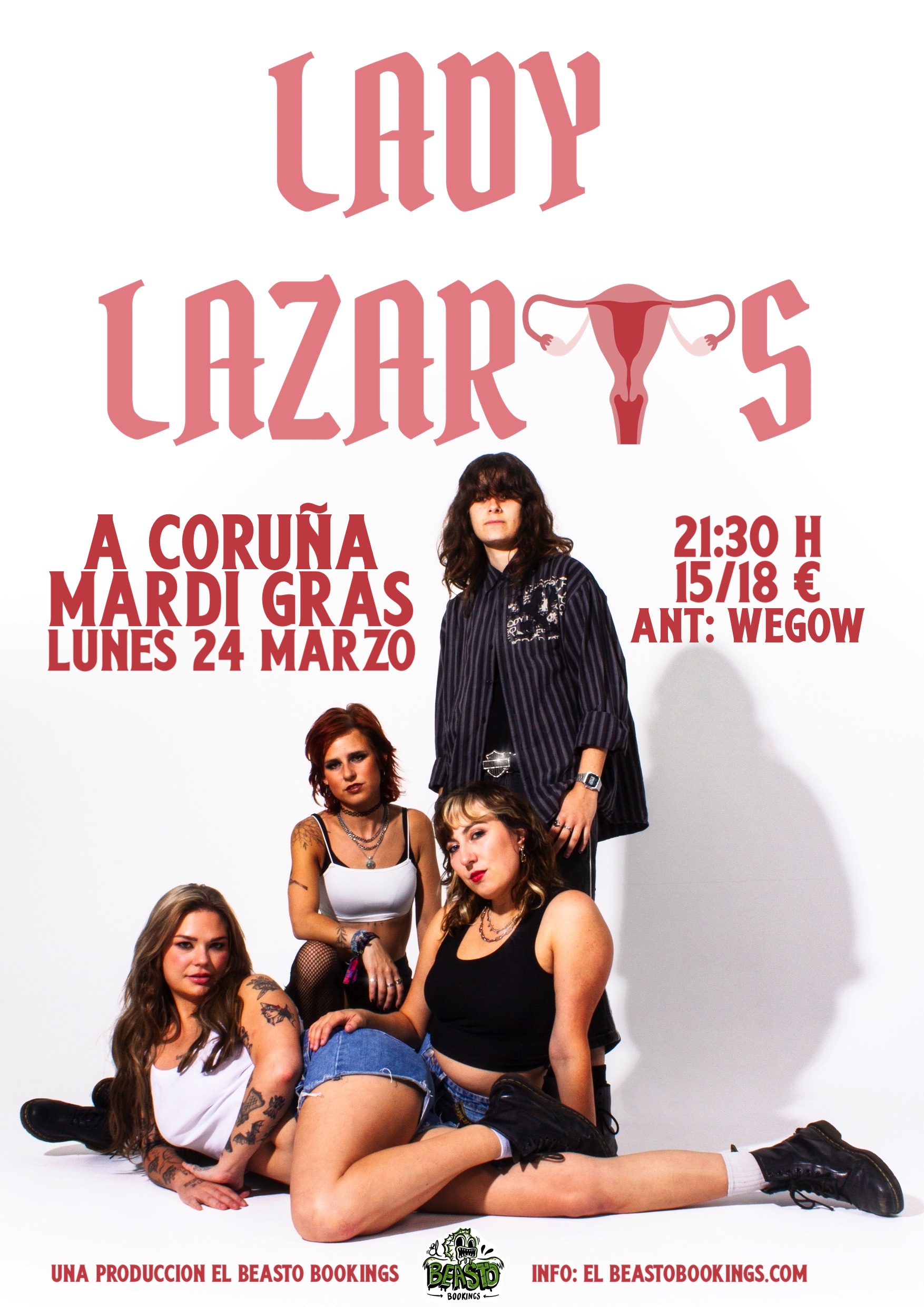 Fotografía promocional de Lady Lazarus en A Coruña