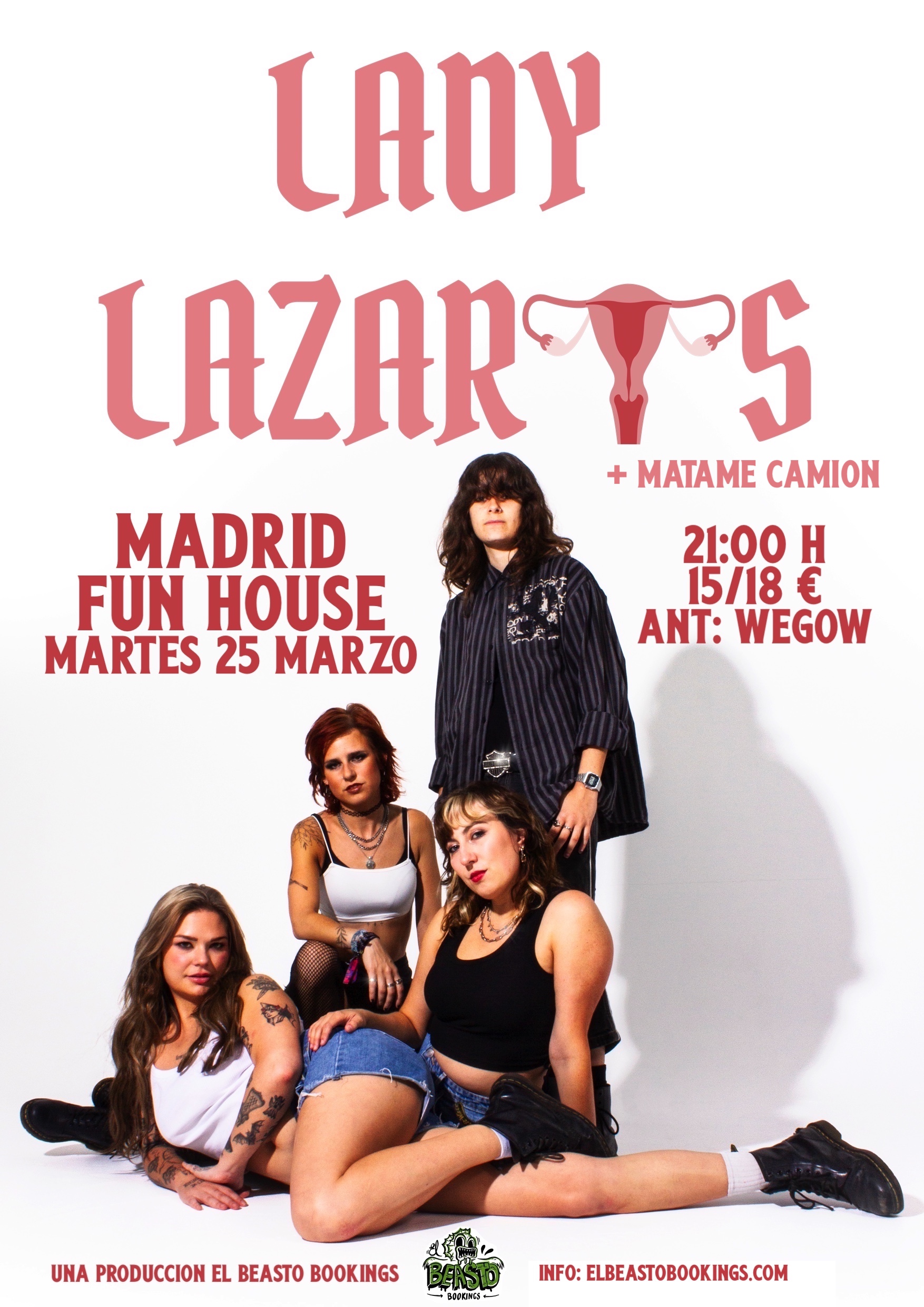 Fotografía promocional de Lady Lazarus en Madrid