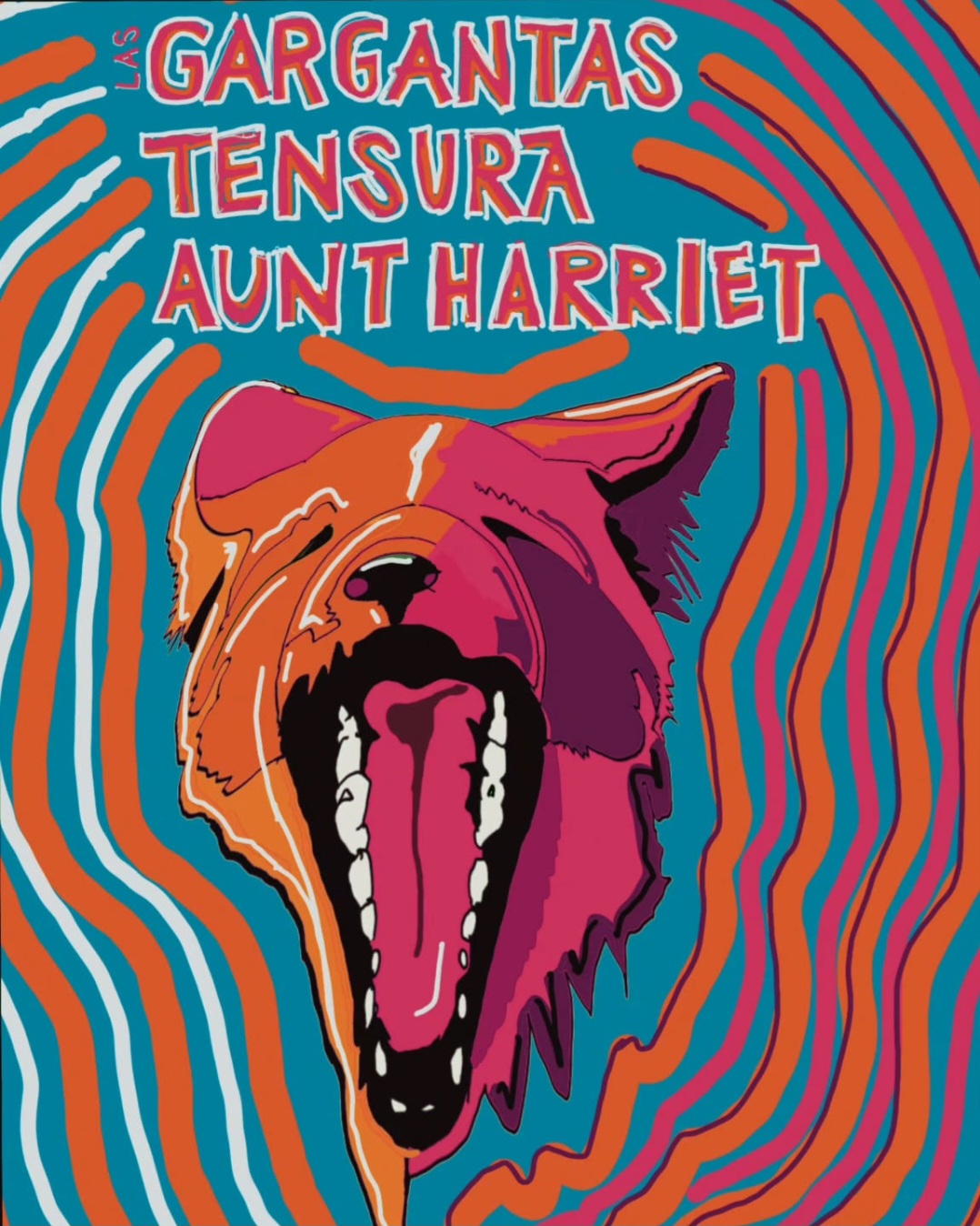 Fotografía promocional de Las Gargantas + Tensura + Aunt Harriet