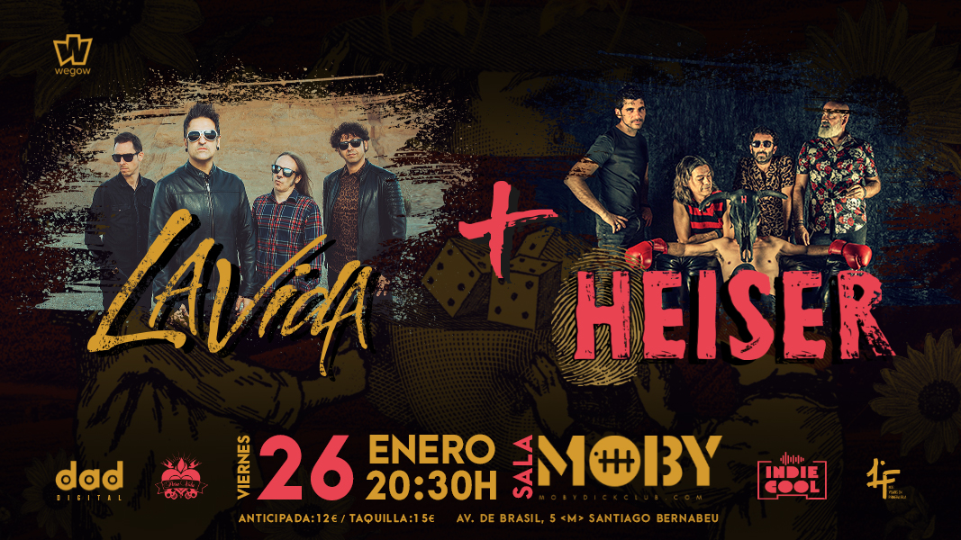 Fotografía promocional de LAVIDA + HEISER EN MOBY DICK (MADRID)