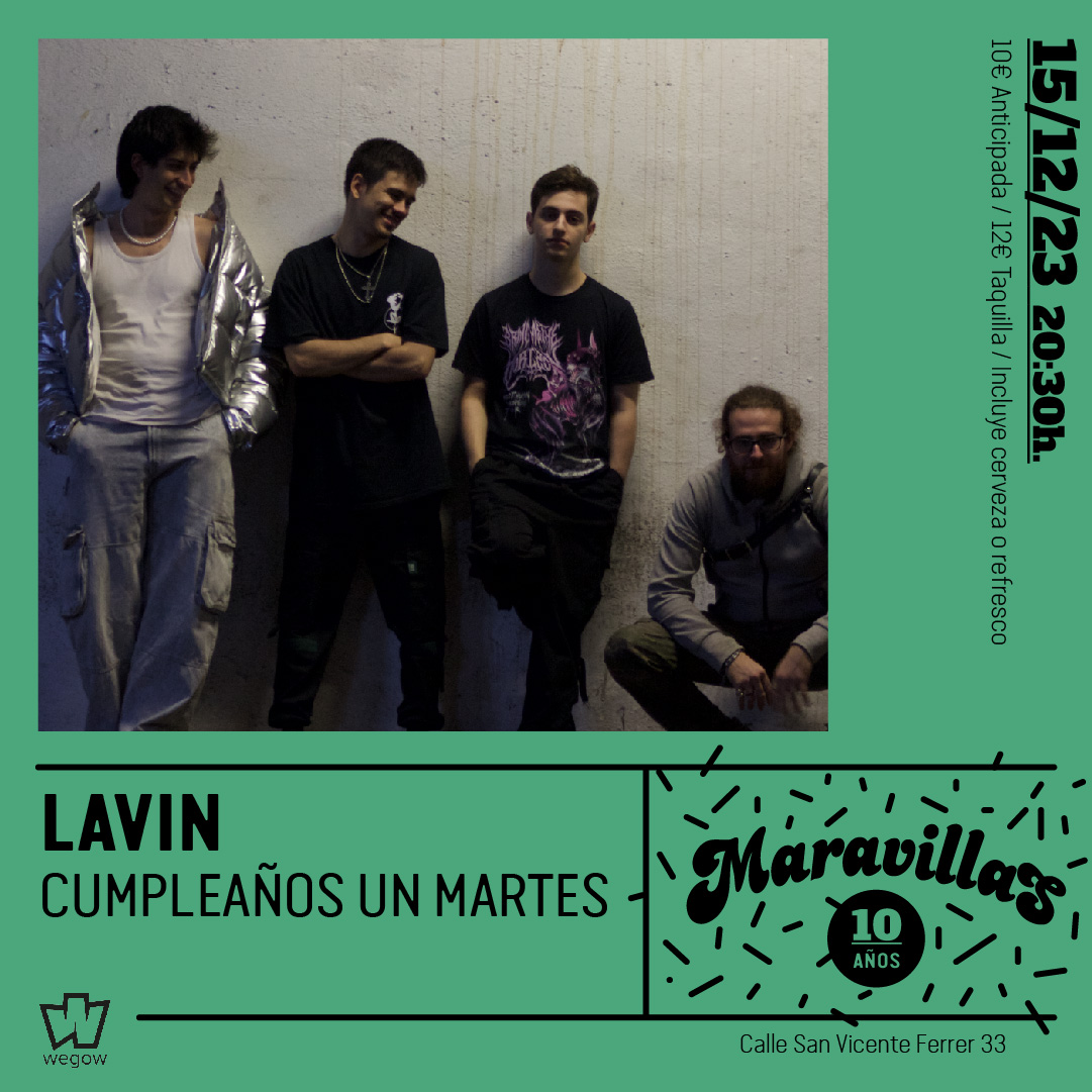 Fotografía promocional de Lavin + Cumpleaños un Martes en Maravillas Club