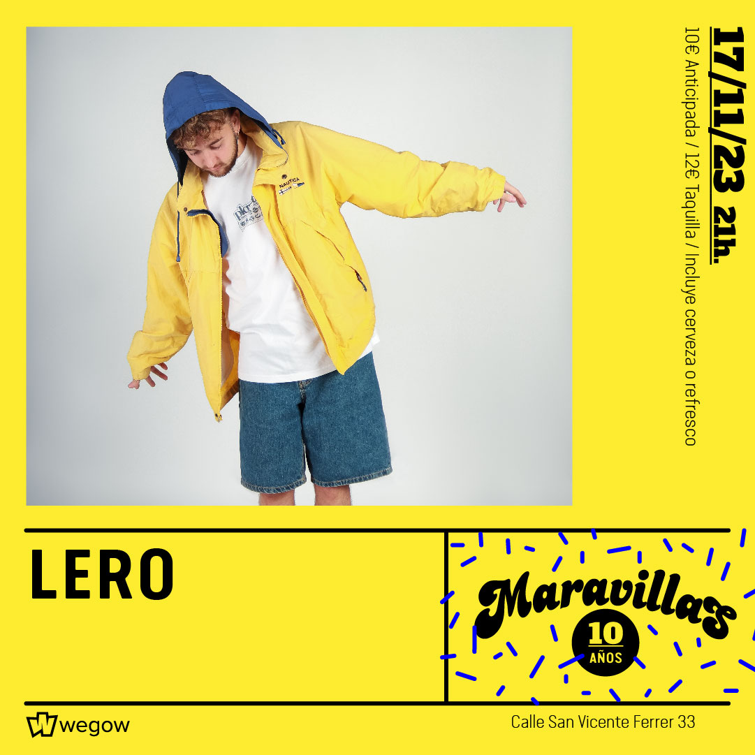 Fotografía promocional de Lero en Maravillas Club