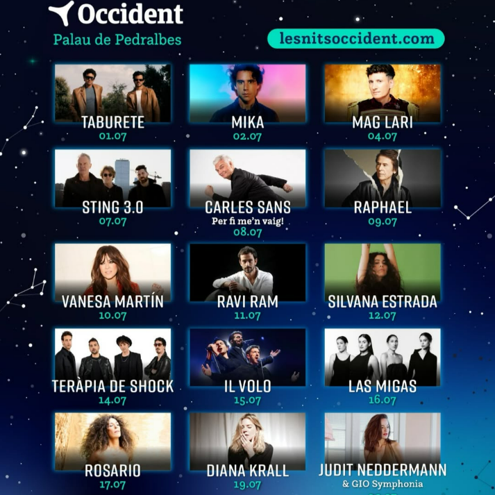 Fotografía promocional de Les Nits Occident 2026
