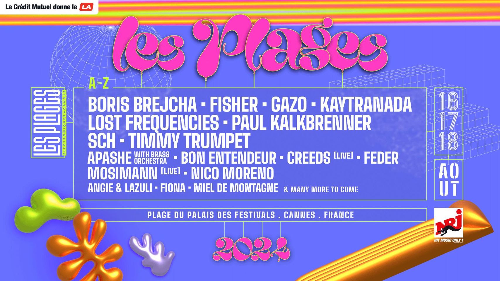 Photographie promotionnelle de Les Plages Electroniques Festival 2024.