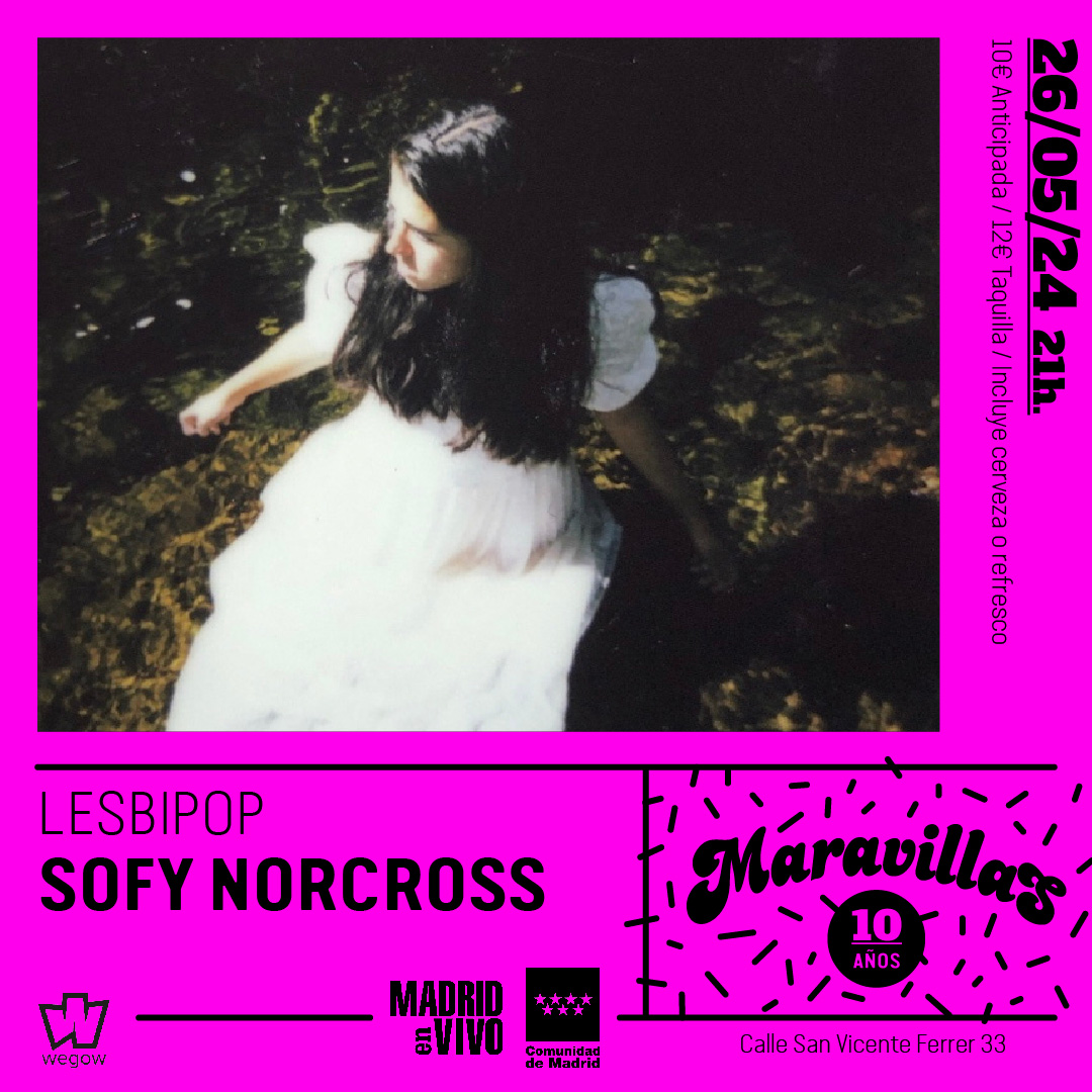 Fotografía promocional de Sofy Norcross + Lesbipop en Maravillas Club