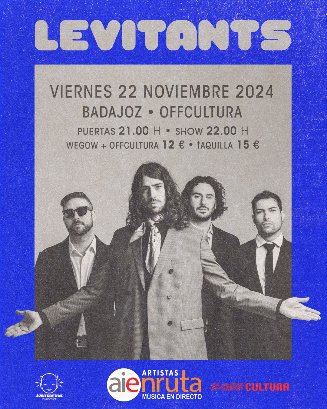 Fotografía promocional de LEVITANTS EN BADAJOZ (OffCultura)
