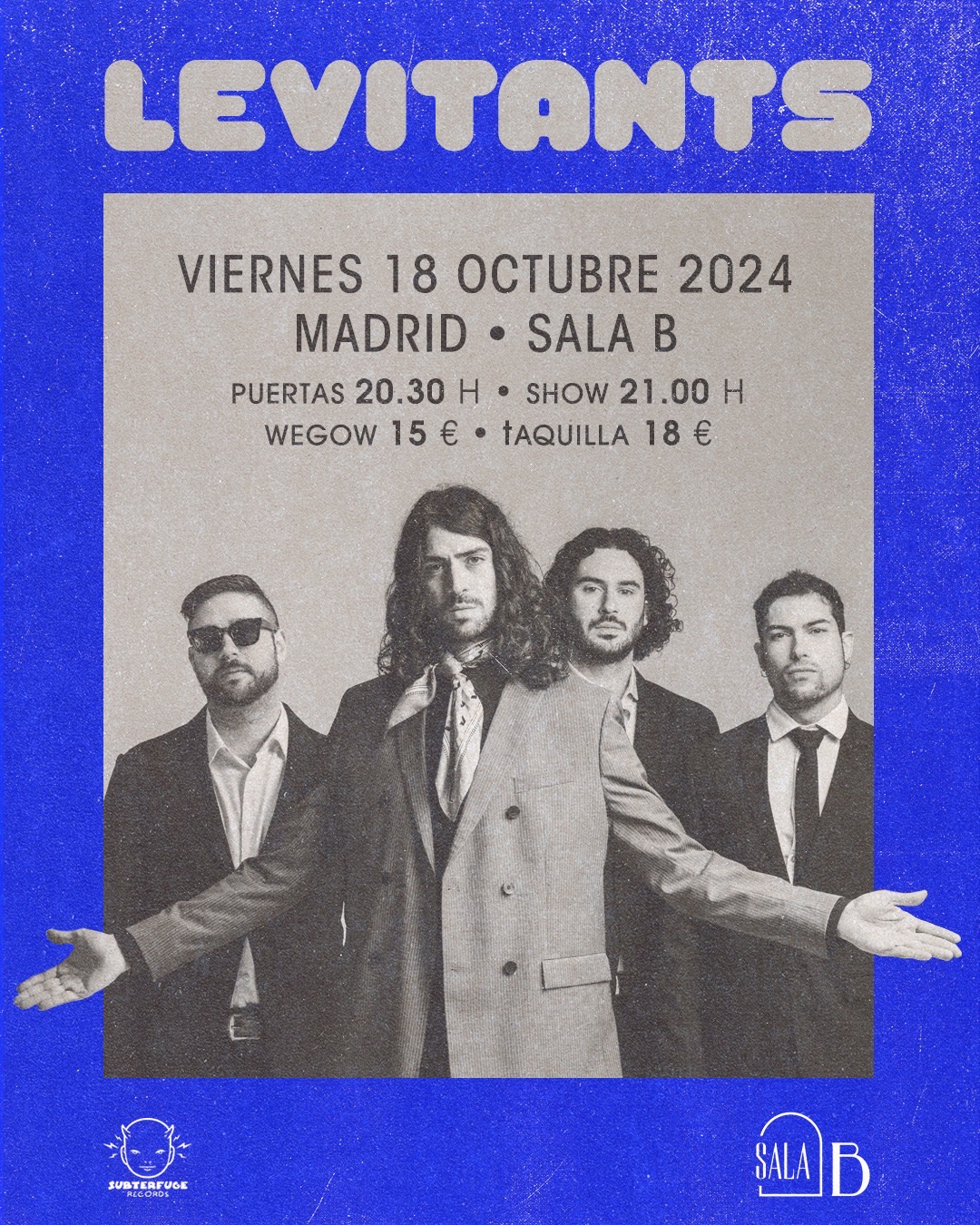 Fotografía promocional de LEVITANTS EN MADRID (Sala B)