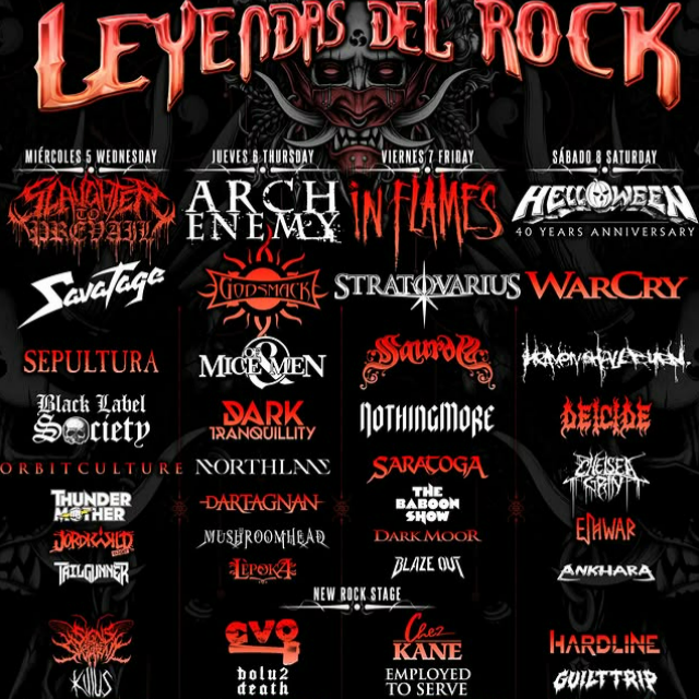 Fotografía promocional de Leyendas del Rock 2026
