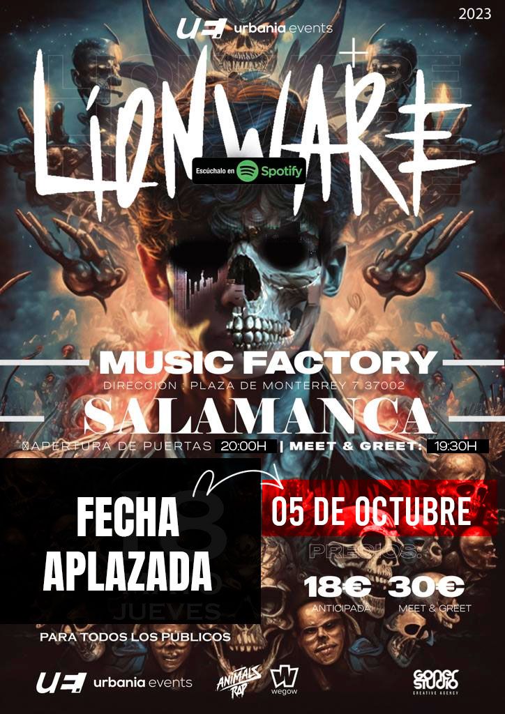 Fotografía promocional de Lionware en concierto en Salamanca