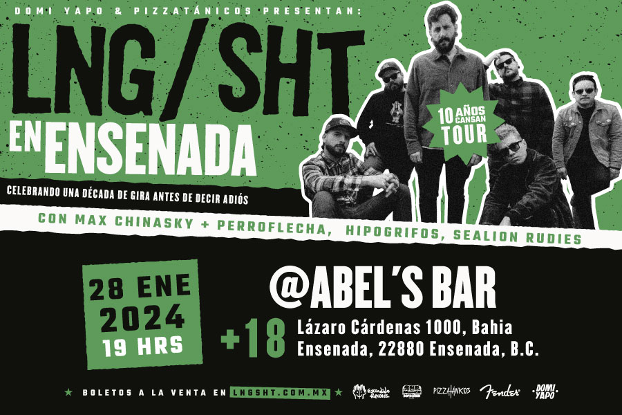Fotografía promocional de Lng Sht 10 Años Cansan tour en Ensenada