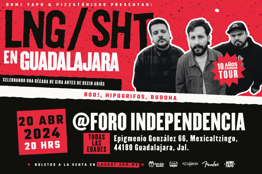 Fotografía promocional de Lng Sht 10 Años Cansan Tour en Guadalajara