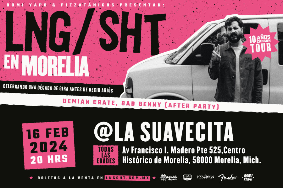 Fotografía promocional de Lng Sht 10 Años Cansan Tour en Morelia