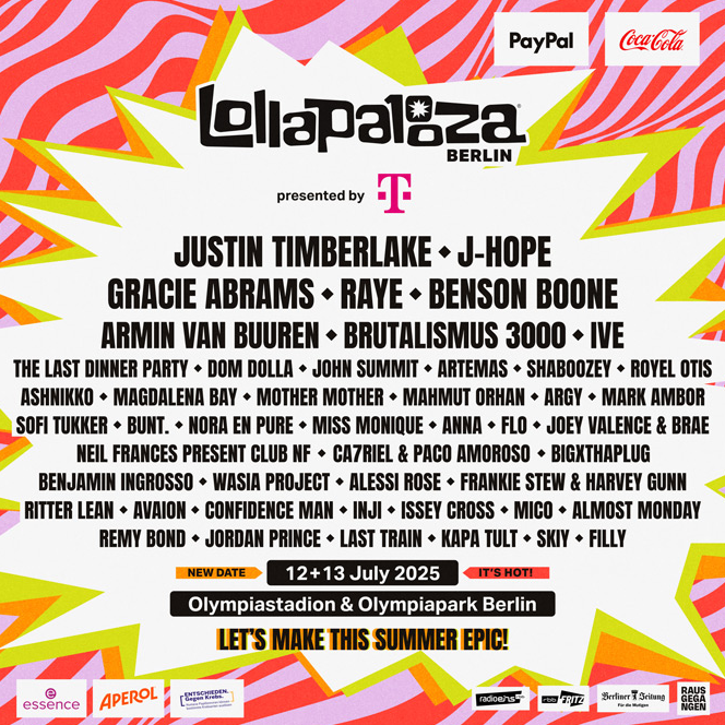 Fotografia promozionale di Lollapalooza Berlin 2025.