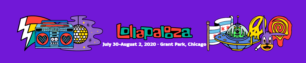 Promotional photograph of Lollapalooza Chicago 2020.