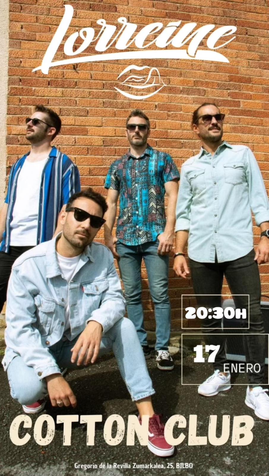 Fotografía promocional de LORREINE Sala Cottom - Bilbao
