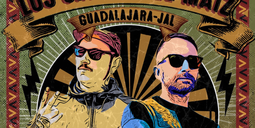 Fotografía promocional de Los Chikos del Maíz en Guadalajara, México