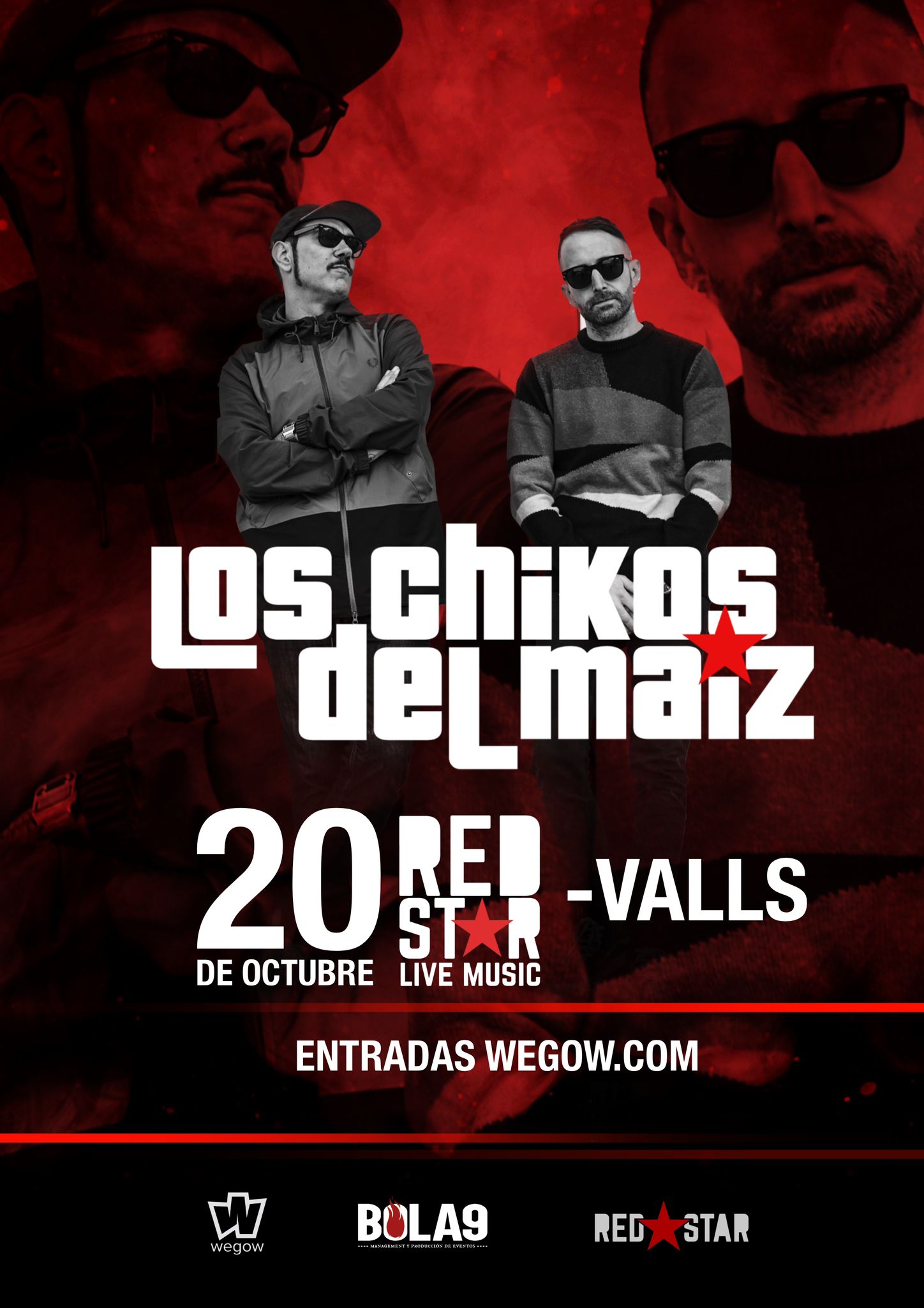 Fotografía promocional de Los Chikos del Maíz en Valls