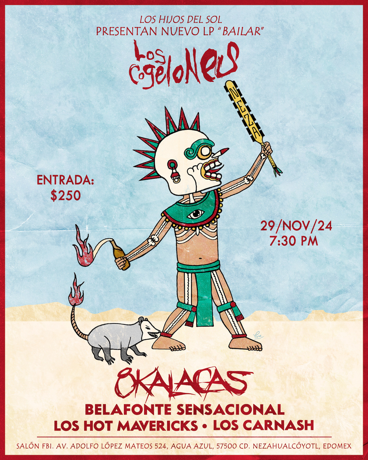 Fotografía promocional de Los Cogelones, 8Kalacas, Belafonte Sensacional, Los Hot Mavericks, Los Carnash en concierto en Neza