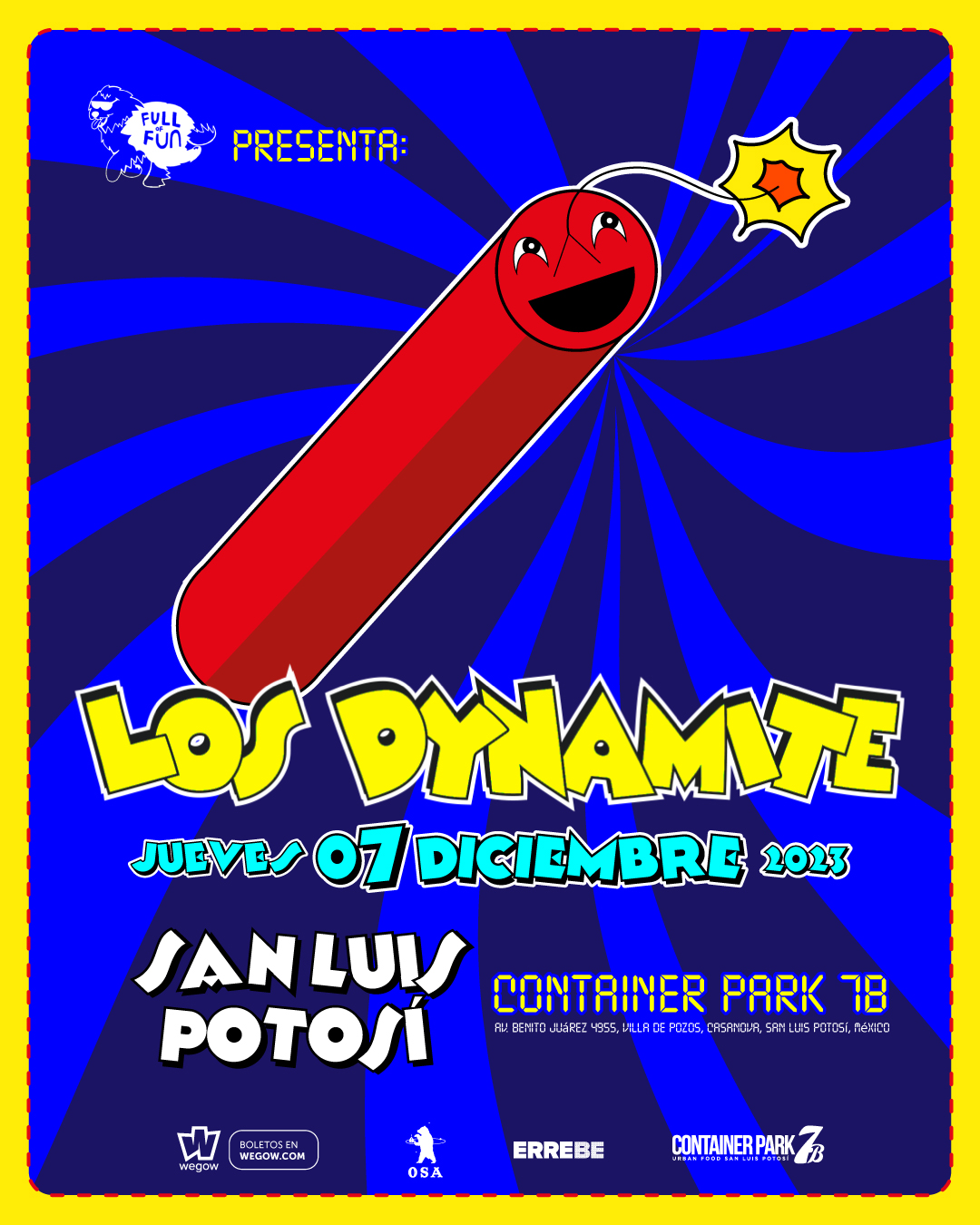 Promotional photograph of Los Dynamite en San Luis Potosi.