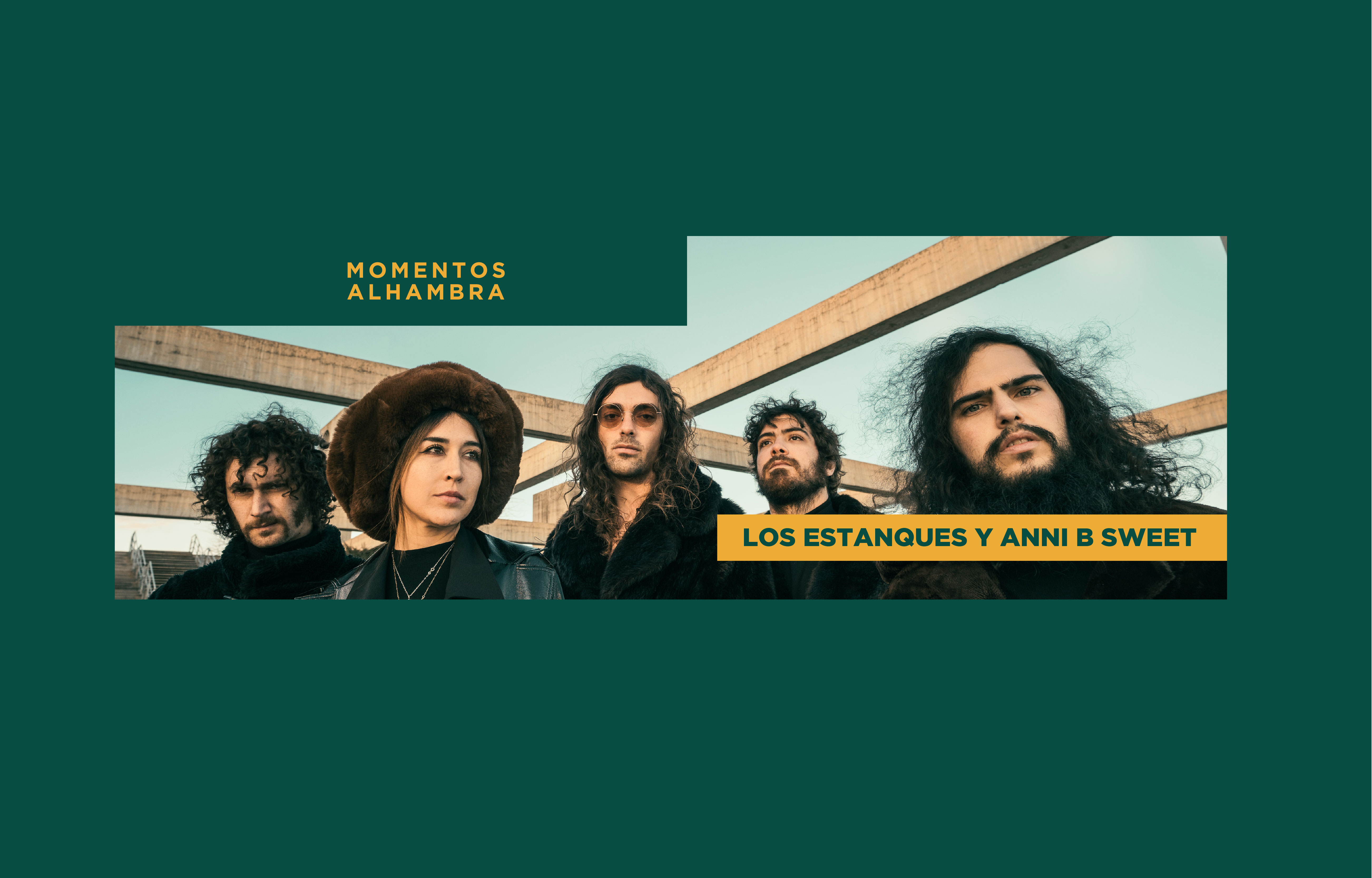 Fotografía promocional de Los Estanques y Anni B Sweet en León | Momentos Alhambra