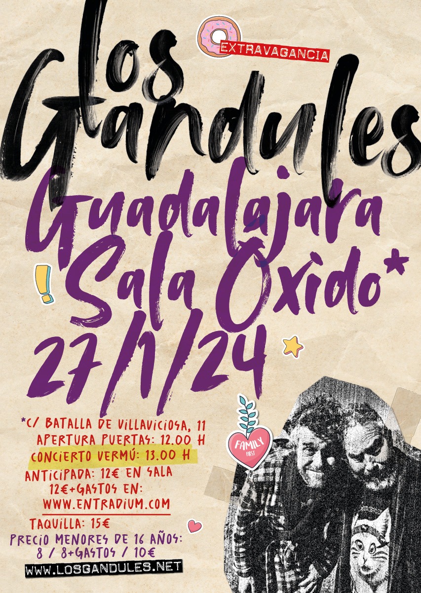 Fotografía promocional de Los Gandules en Guadalajara