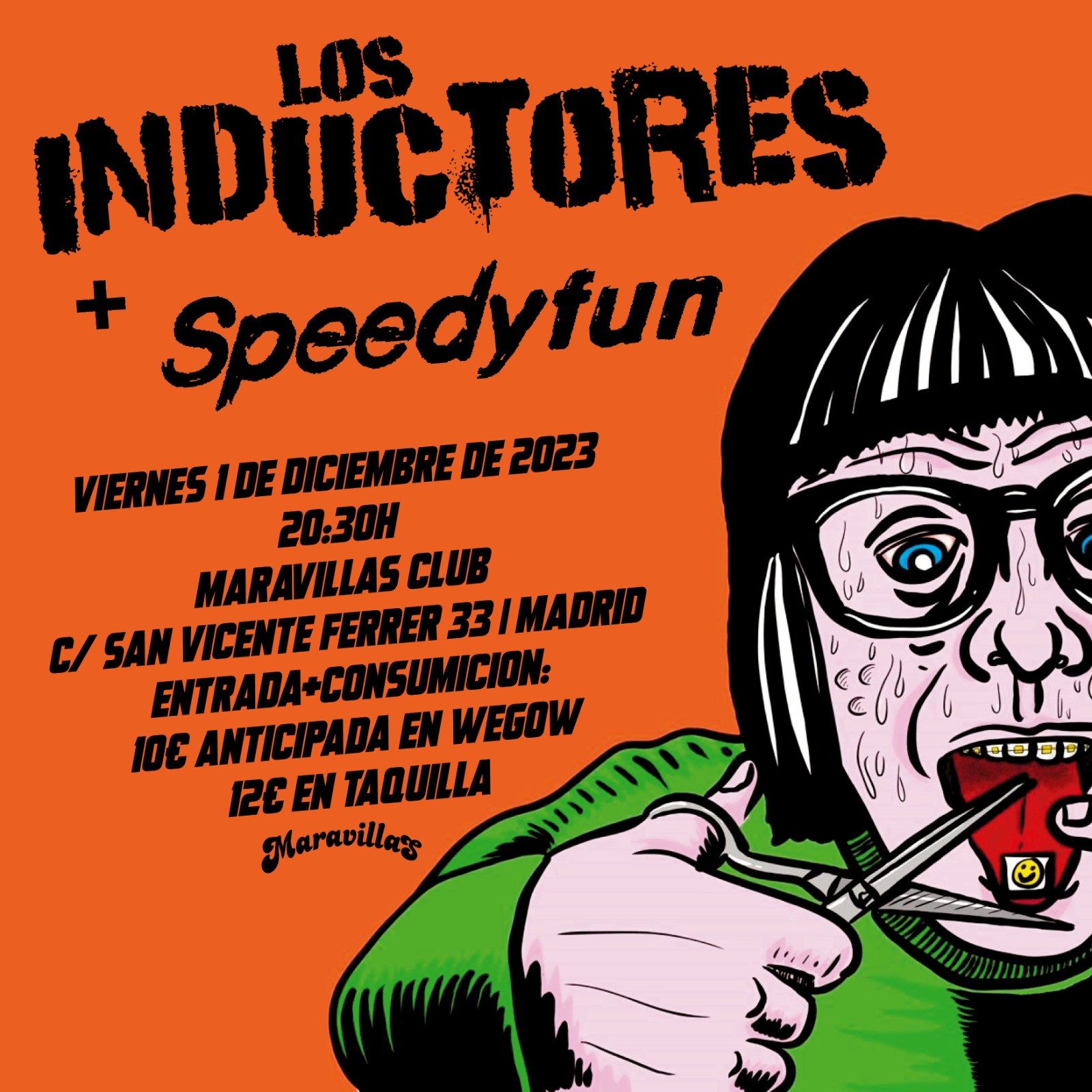 Fotografía promocional de Los Inductores + Speedyfun en Maravillas Club