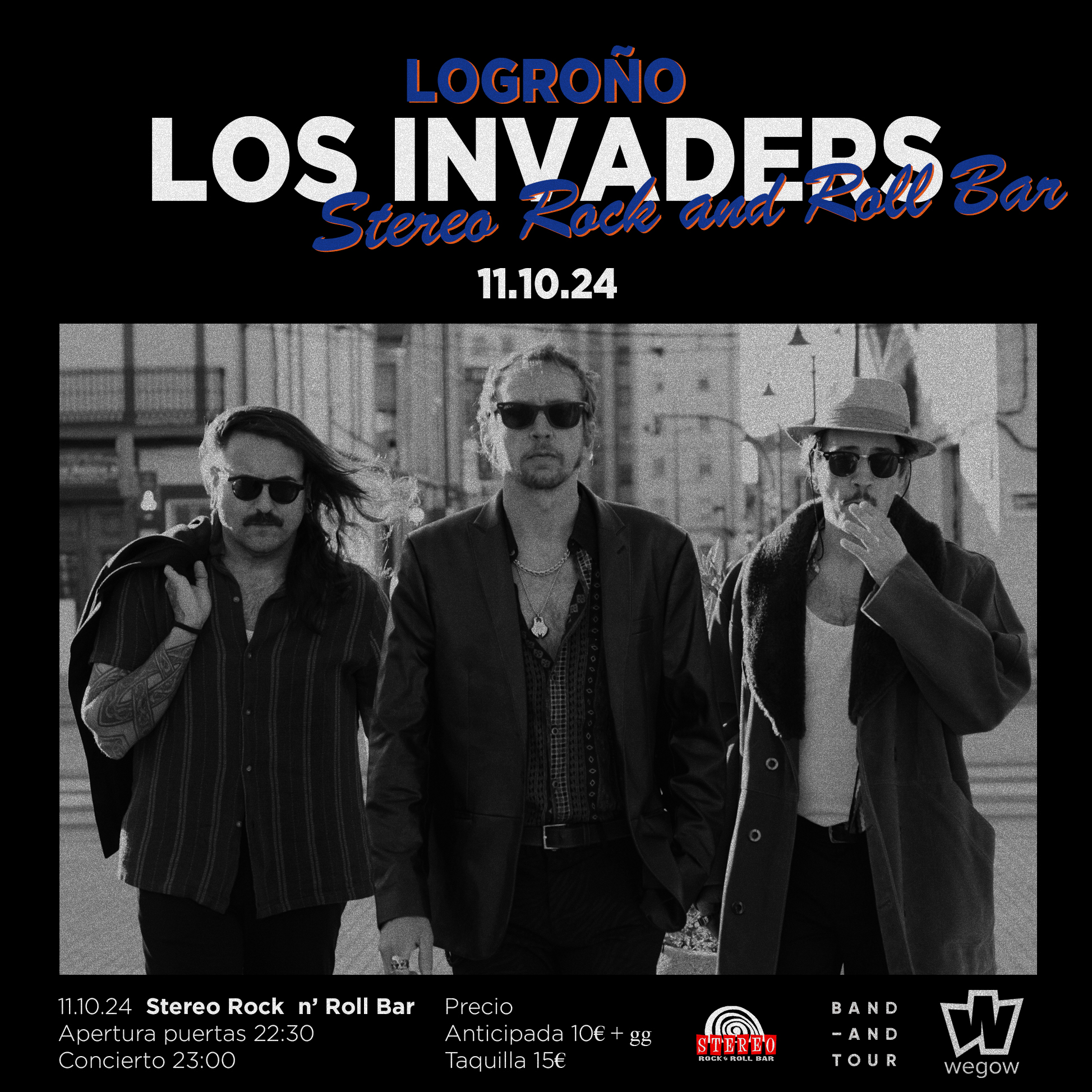 Fotografía promocional de Los Invaders en Logroño