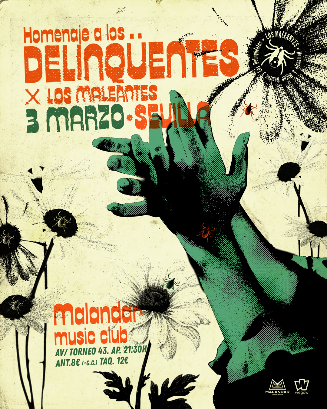 Fotografía promocional de Los Maleantes / Homenaje a los Delinqüentes en Sevilla