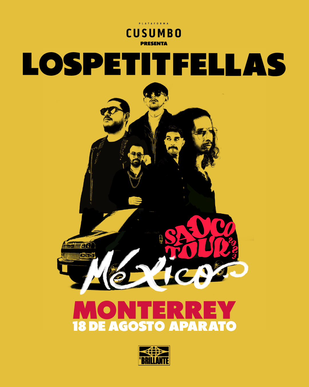 Fotografía promocional de LosPetitFellas en Monterrey