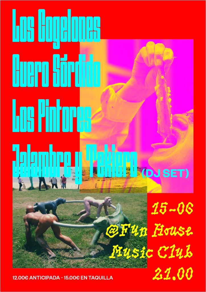 Fotografía promocional de Los Pintores + Los Cogelones + Cuero Sórdido + Jalambre y Tekiero DJ Set