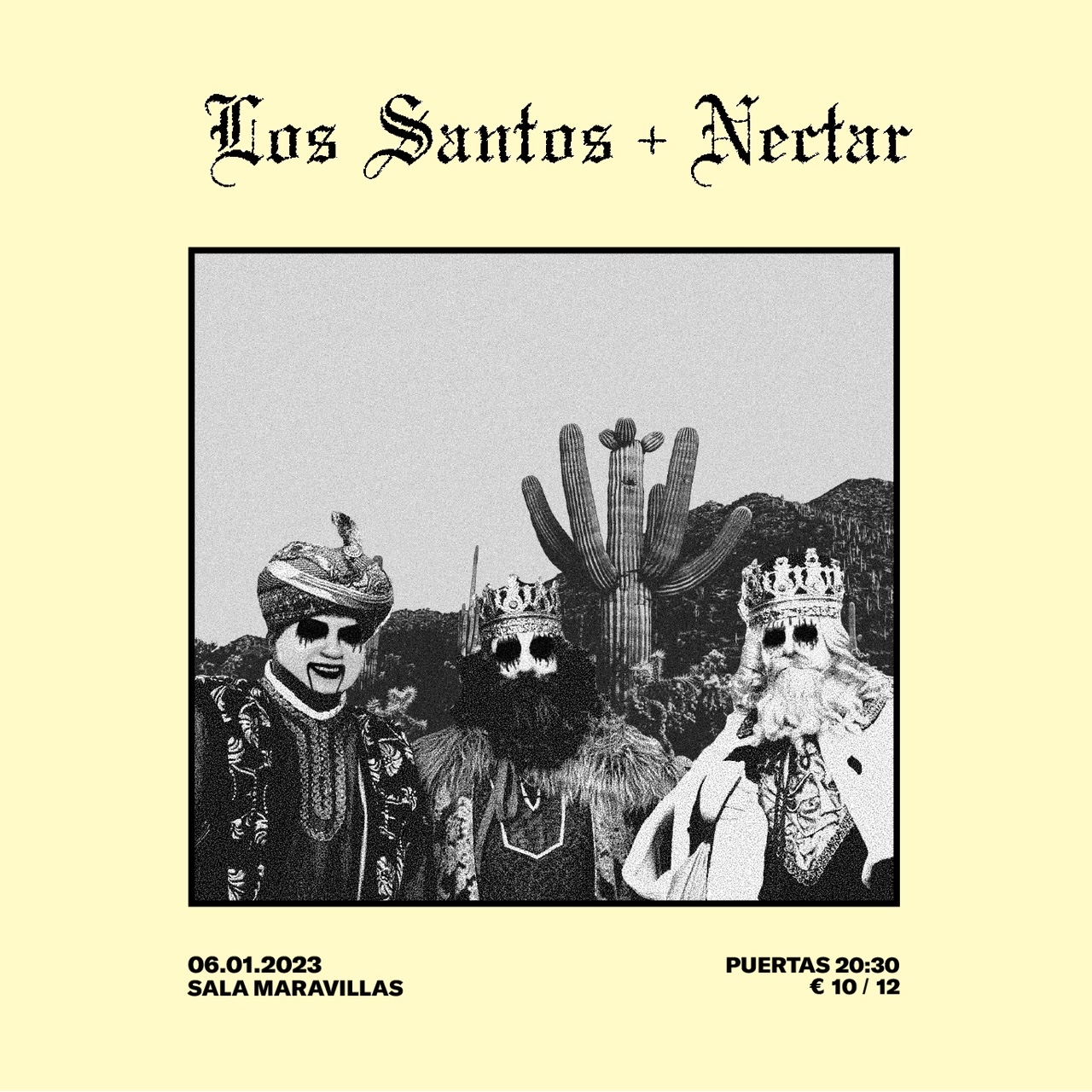 Fotografía promocional de Los Santos + Néctar en Maravillas Club