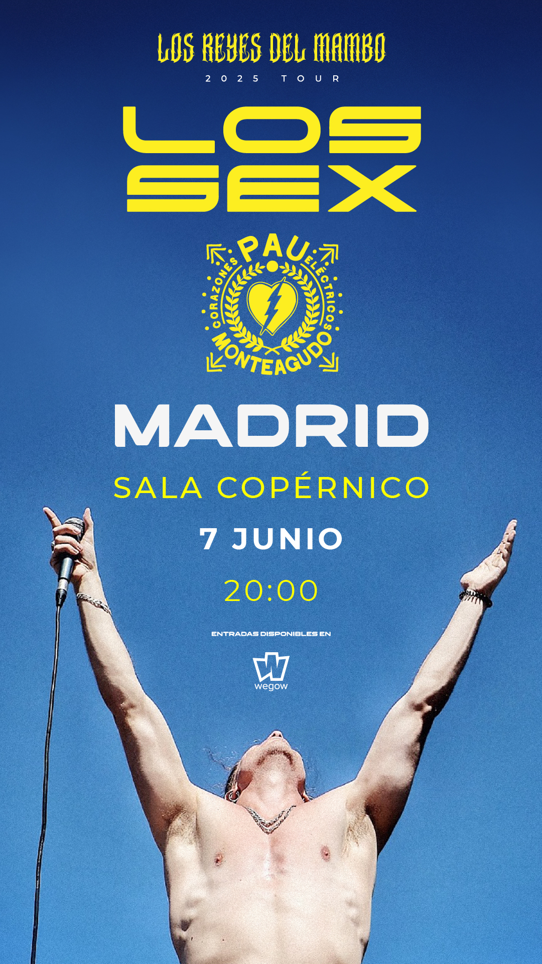 Fotografía promocional de LOS SEX + Pau Monteagudo - Copérnico (Madrid) 7 junio 2025
