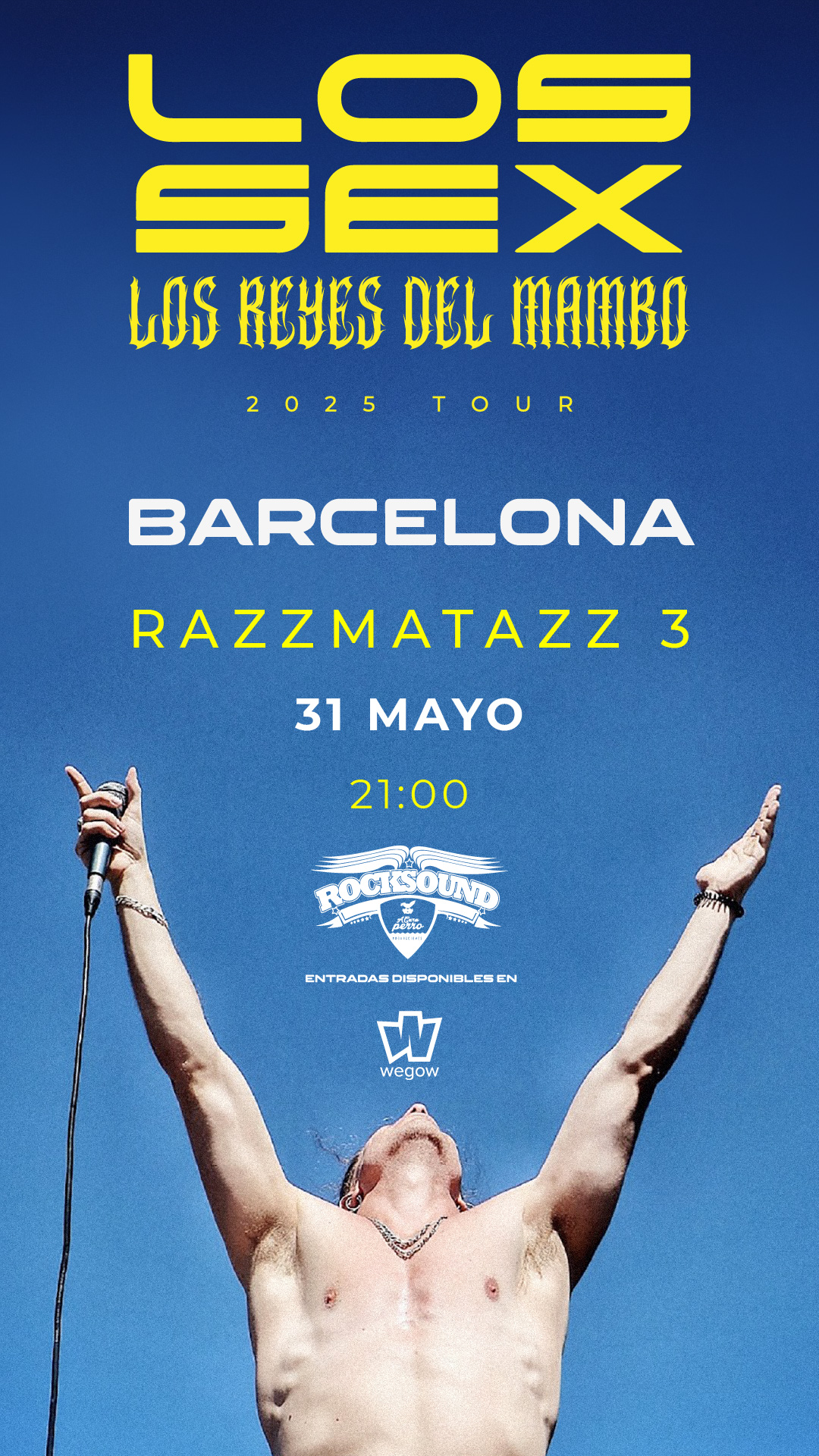 Fotografía promocional de LOS SEX - Razzmatazz 3 (Barcelona) 31 mayo 2025